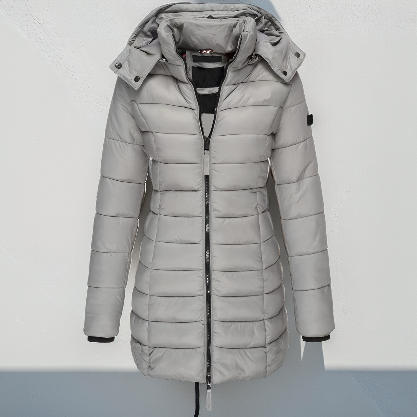 Parka femme noir avec capuche détachable