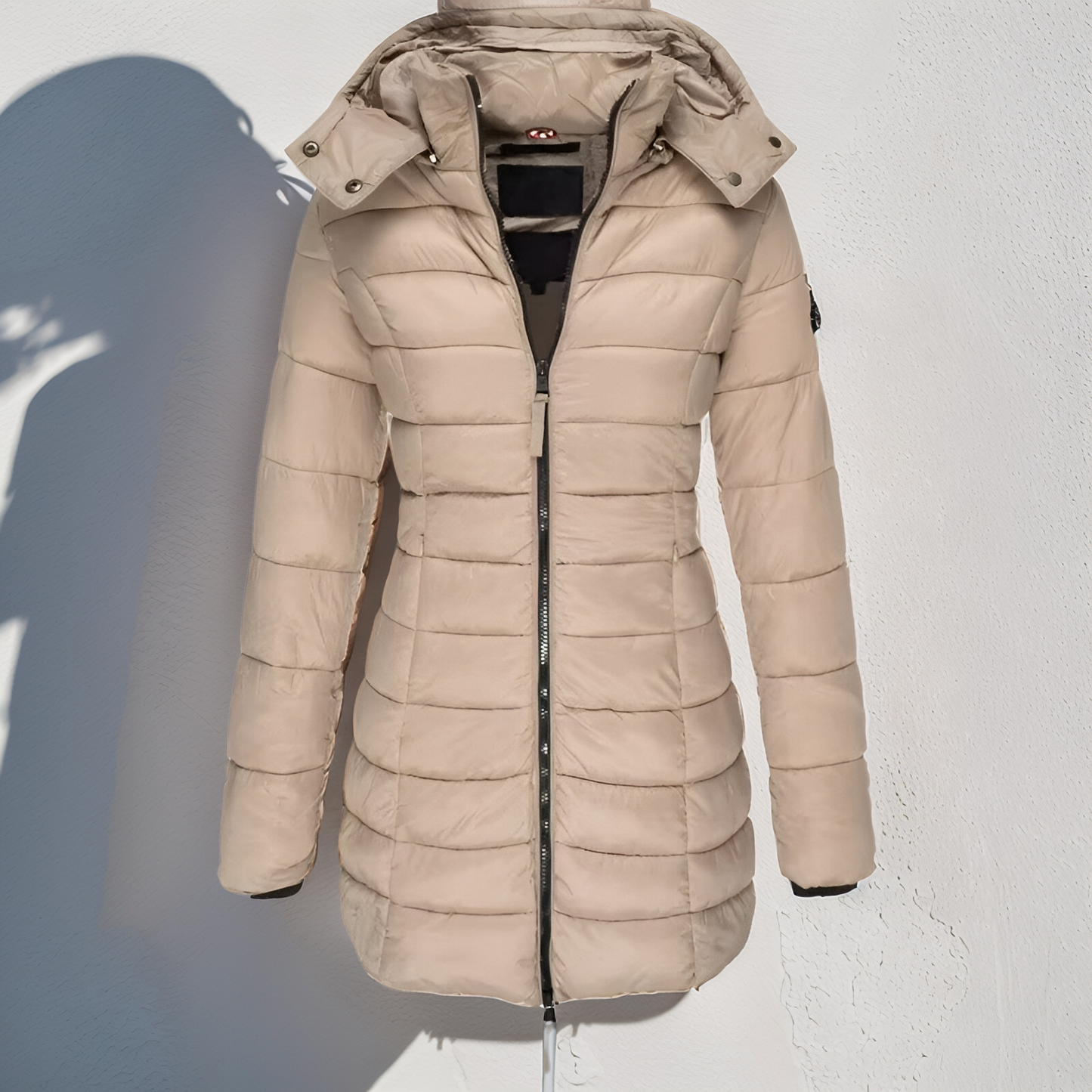 Parka femme noir avec capuche détachable