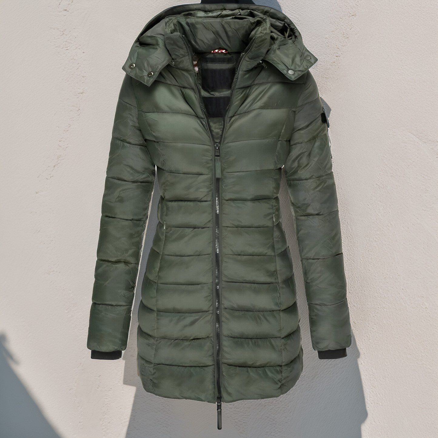 Parka femme noir avec capuche détachable