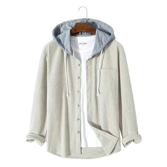Veste Velours Côtelé Capuche Homme Hiver - luxestyle