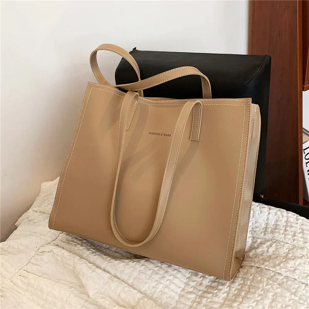 Sac à main femme cuir noir élégant grand modèle