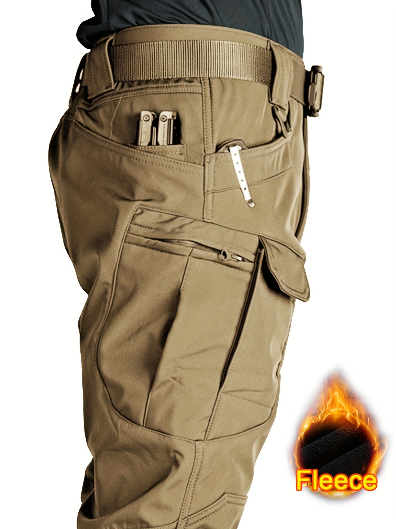 TrailShield™ – Pantalon Cargo Homme Waterproof et Doublé pour Hiver