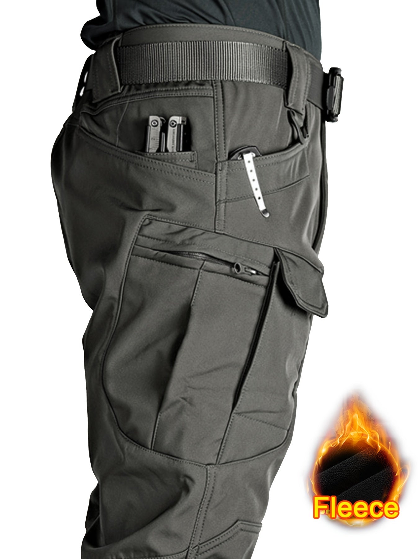 TrailShield™ – Pantalon Cargo Homme Waterproof et Doublé pour Hiver