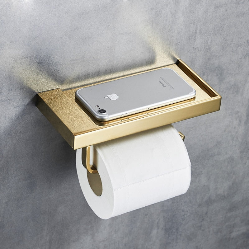 Support de Papier Toilette Design et Rangement Intérieur - BlxckFR