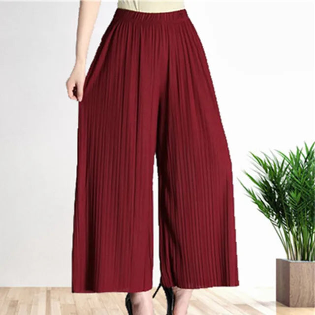 Pantalon Féminin Élégant Taille Haute pour Femme
