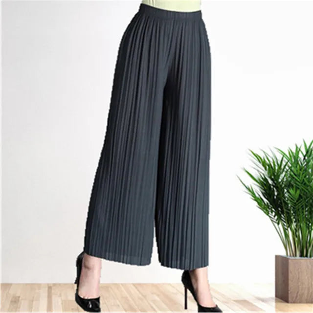 Pantalon Féminin Élégant Taille Haute pour Femme