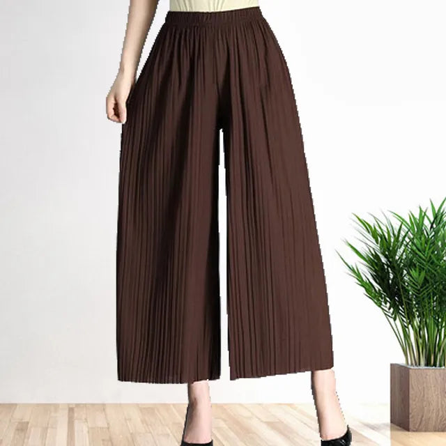 Pantalon Féminin Élégant Taille Haute pour Femme