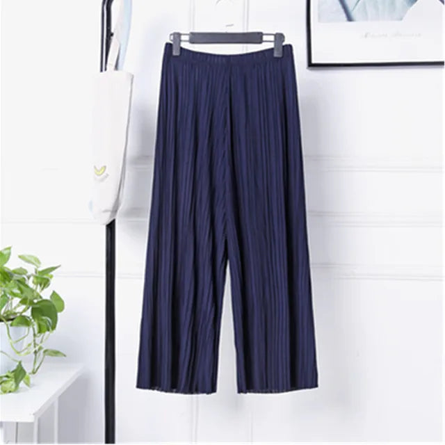 Pantalon Féminin Élégant Taille Haute pour Femme