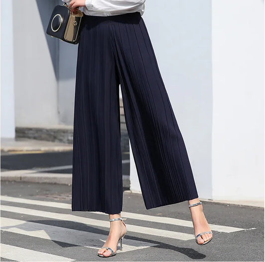 Pantalon Féminin Élégant Taille Haute pour Femme - LuxeStyle