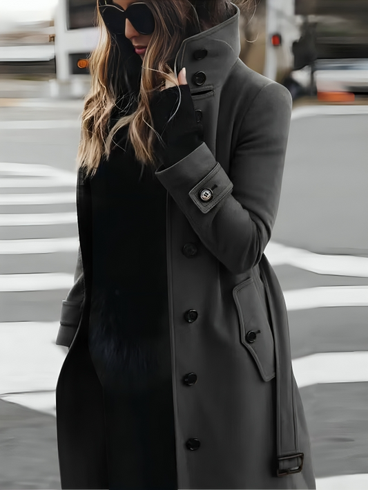 Manteau Femme Chic - Trench Élégant avec Ceinture Cintrée - LuxeStyle