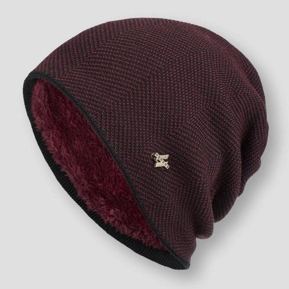 Casque en laine épais chaude hiver pour homme