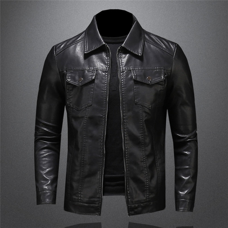 Veste Cuir Homme Classique et Résistante - LuxeStyle