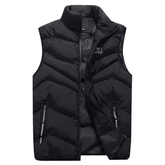 Gilet épais hivernal pour homme zippé
