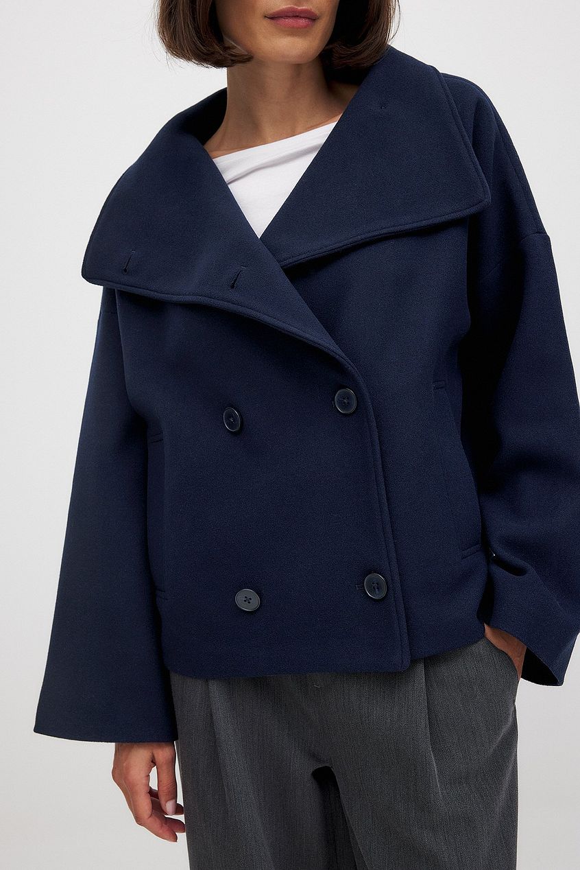 Veste femme Élégante Laine Douce Fermure Double