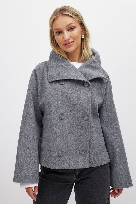 Veste femme Élégante Laine Douce Fermure Double - LuxeStyle