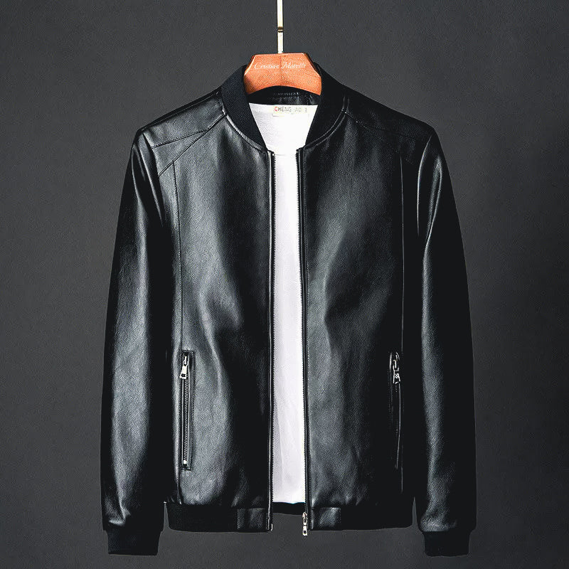 Veste Cuir Homme Classique et Résistante au Look Éternel