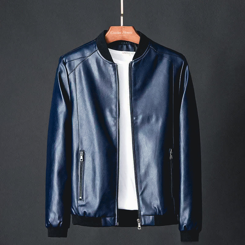 Veste Cuir Homme Classique et Résistante au Look Éternel