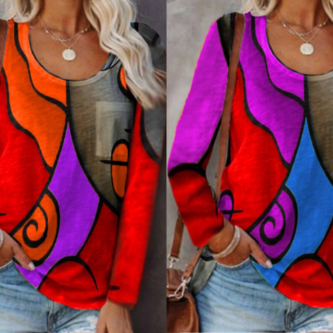 Blouse élégante à manches longues femme - BlxckFR