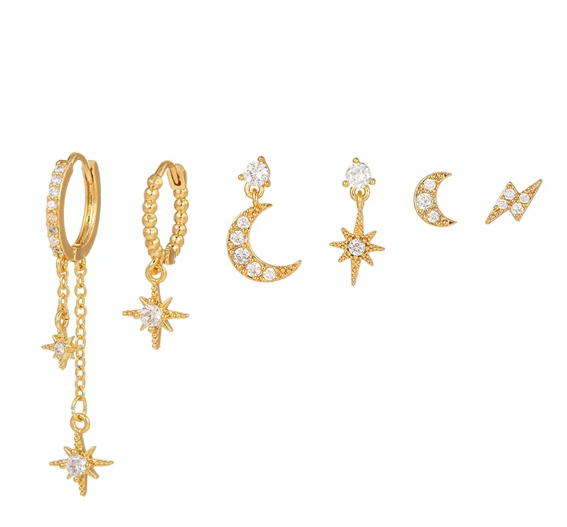 Boucles d'Oreilles Créoles Élégantes et Clous Chic