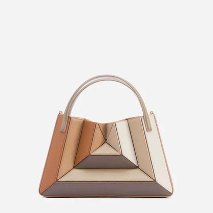 Sac à main élégant motif géométrique trendy