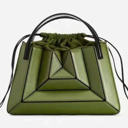 Sac à main élégant motif géométrique trendy