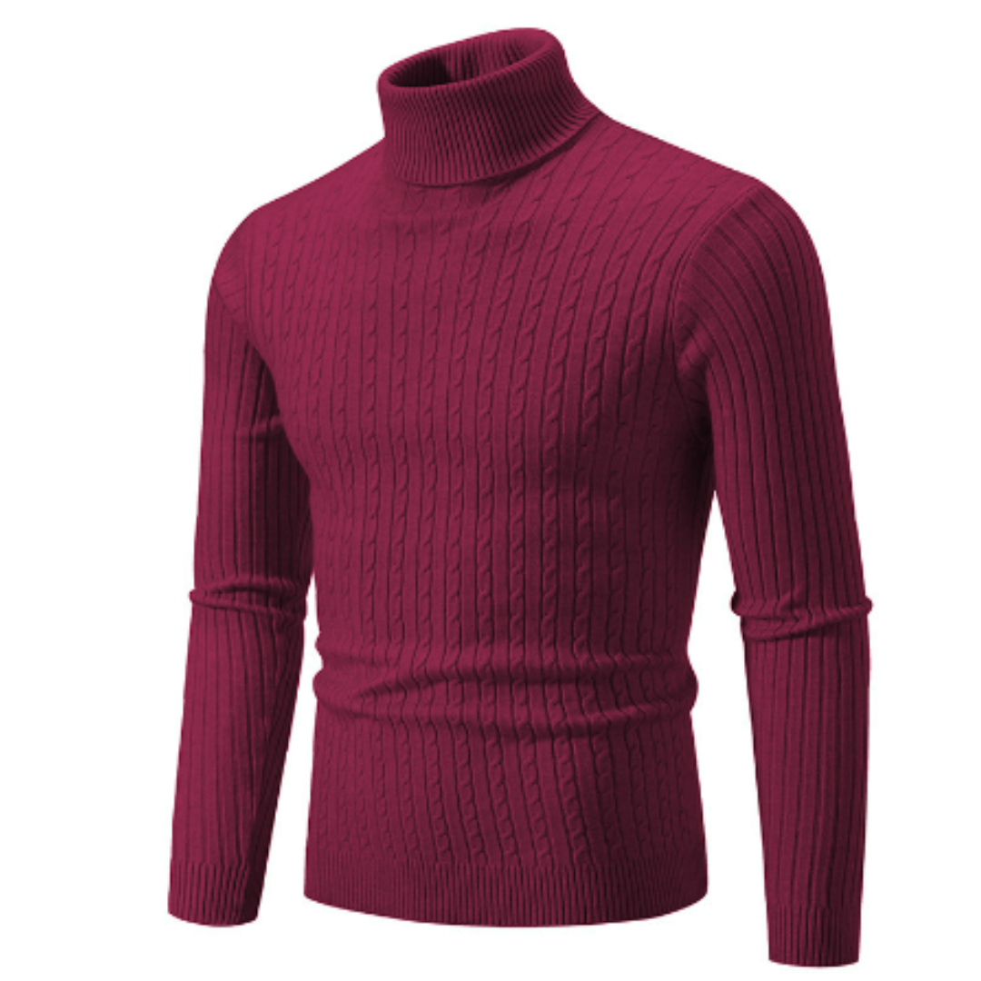 Pull en Laine Châle Brun pour Homme