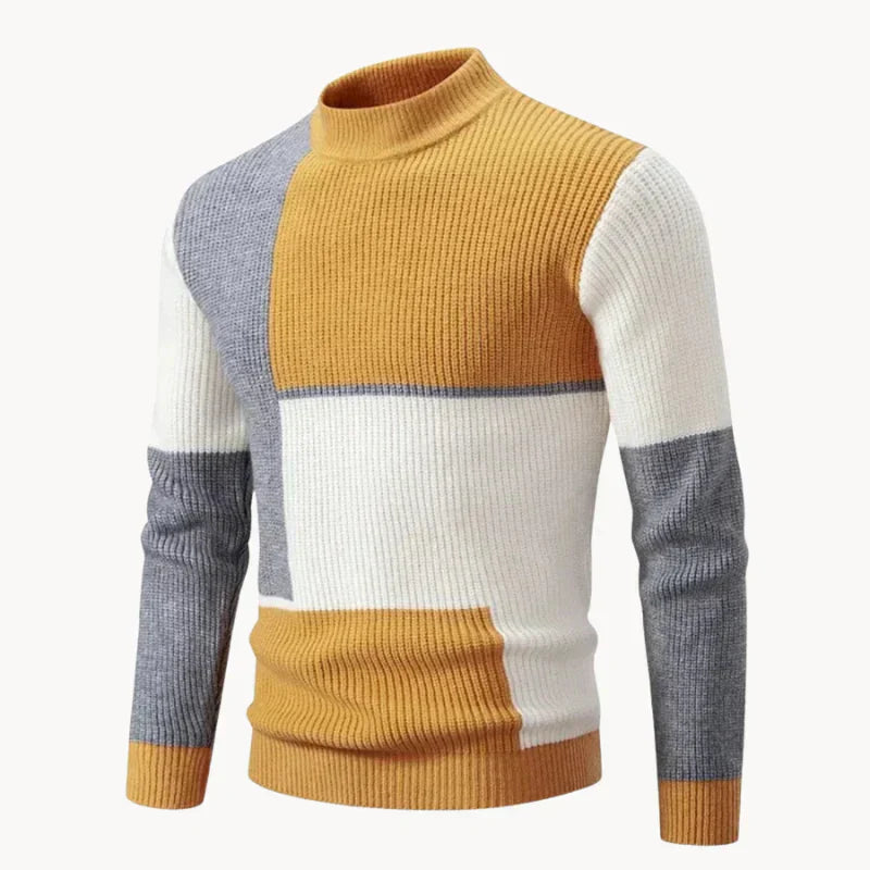 Pull Homme Coloré à Carreaux | Parfait pour l'Hiver et le Style Détendu