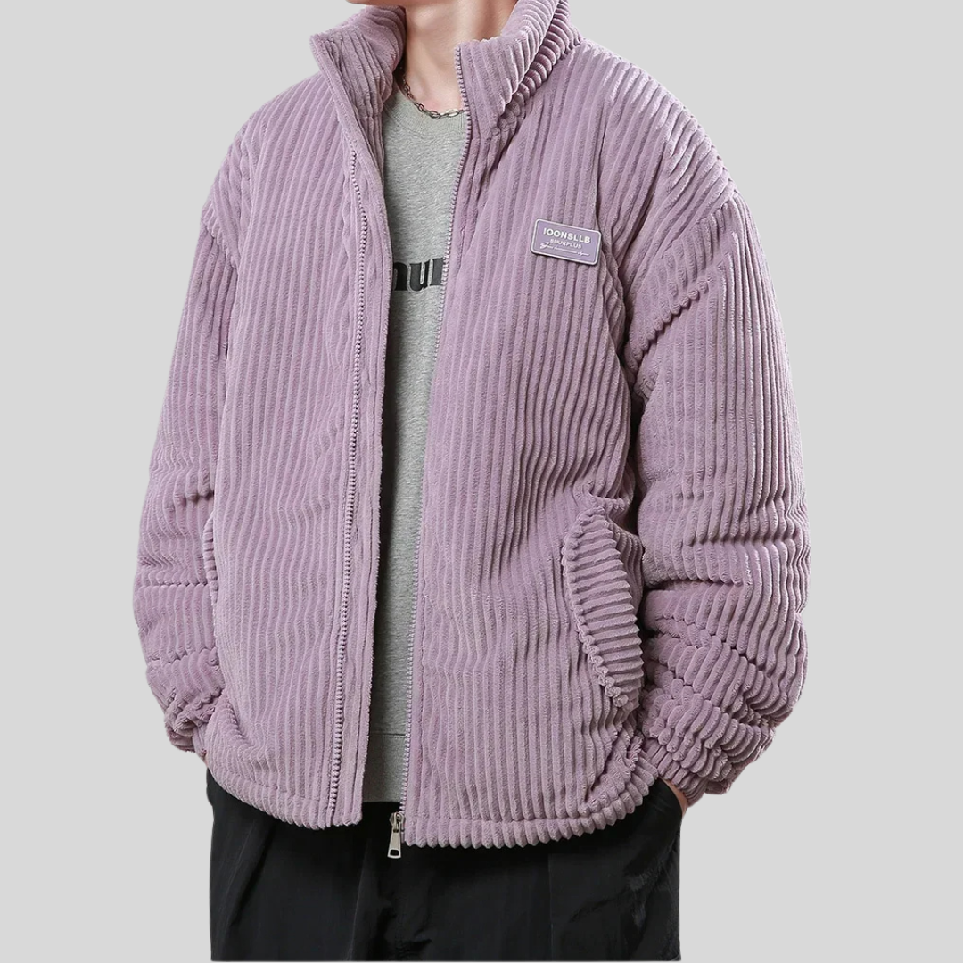 Veste Hivernale Douillette pour Homme avec Col Montant et Coupe Détendue