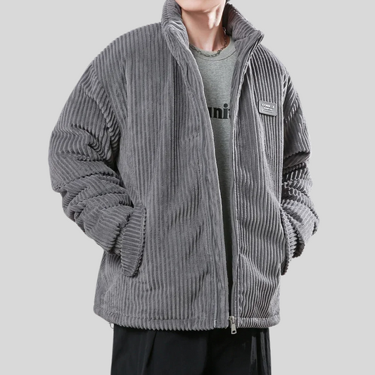 Veste Hivernale Douillette pour Homme avec Col Montant et Coupe Détendue - LuxeStyle