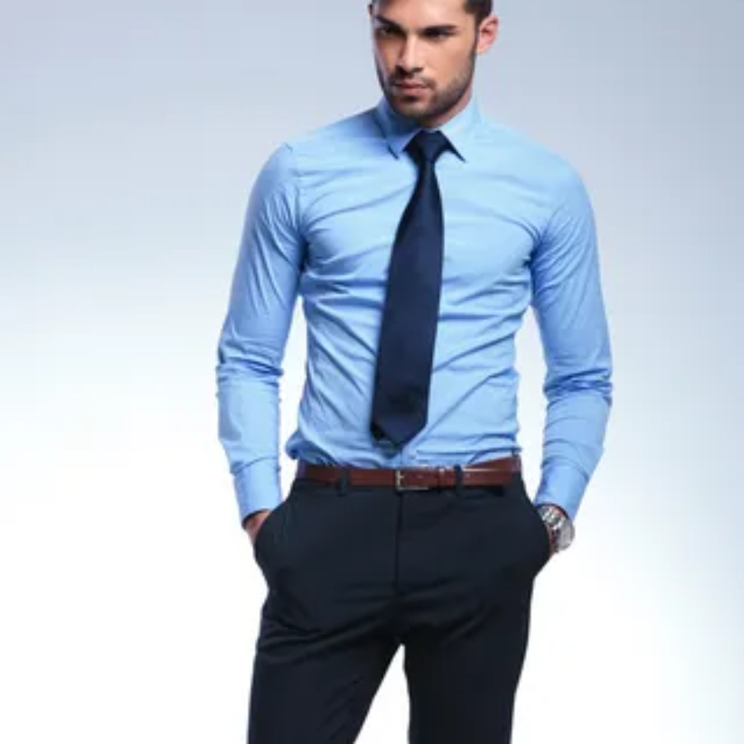 Chemise classique homme à manches longues