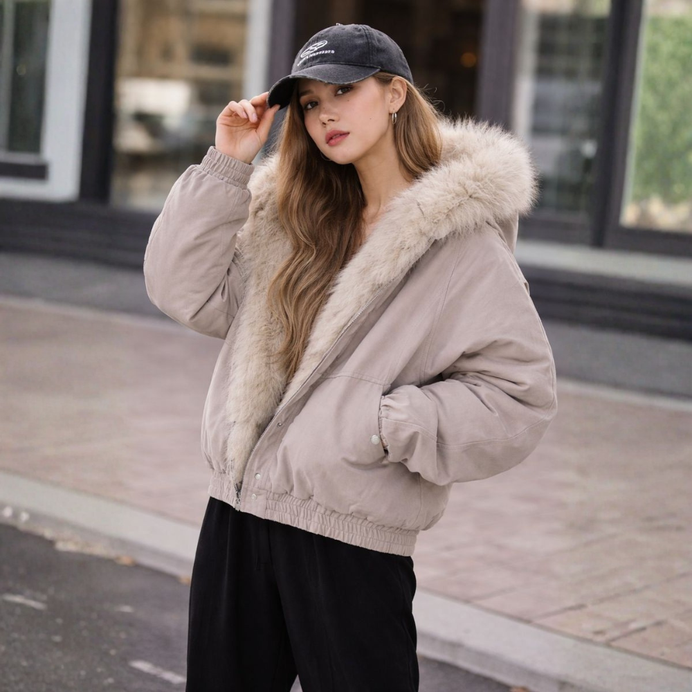 Manteau Femme Hiver Luxe - Parka Élégante avec Doublure Chaude