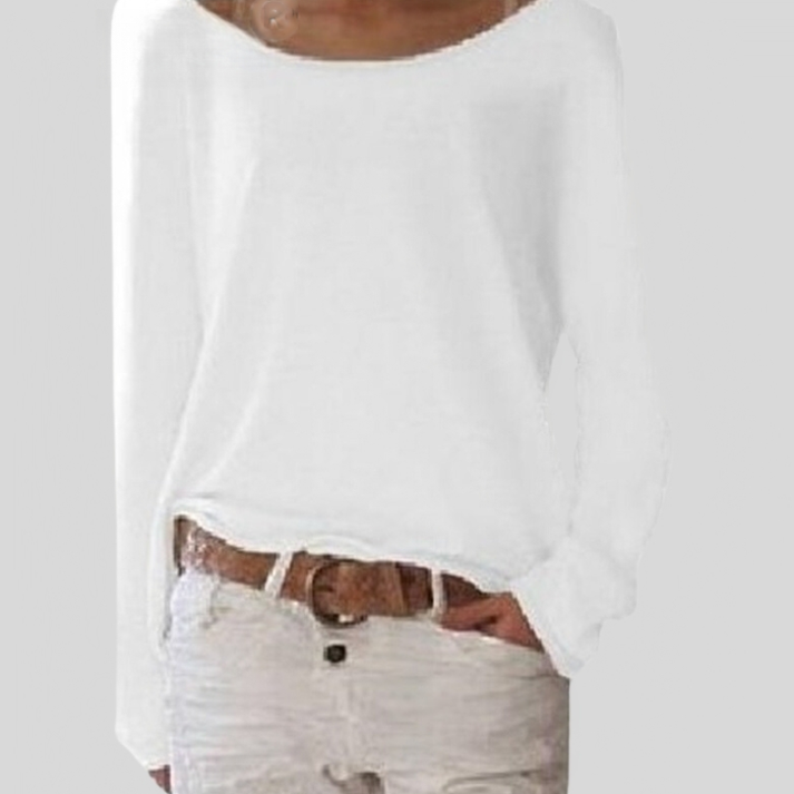 Pull Femme Rose Élégant Manches Longues