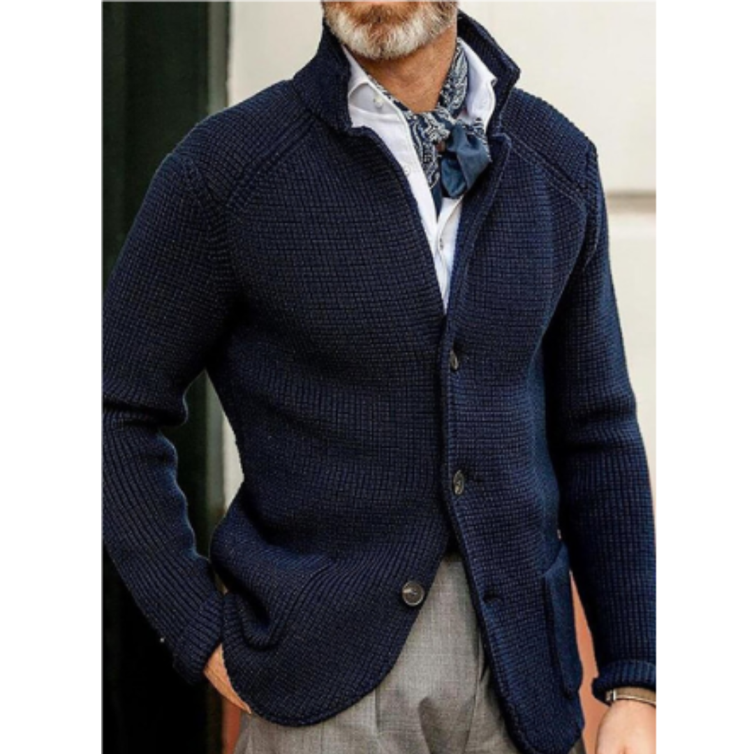 Blouson Marine Élégant pour Homme - LuxeStyle
