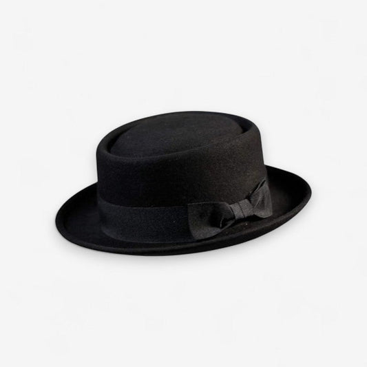 Chapeau Fedora Élégant en Feutre avec Ruban Contrasté - LuxeStyle