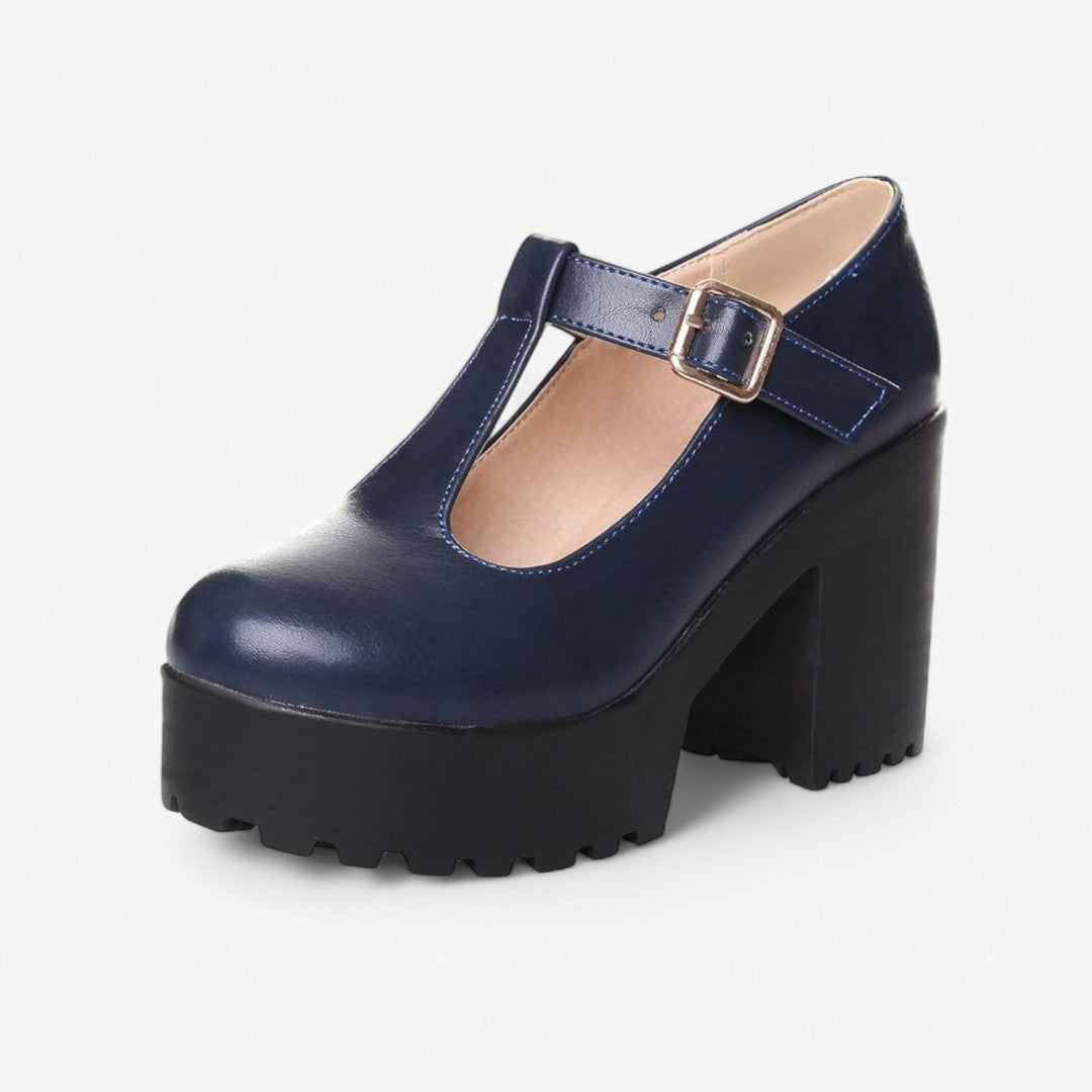 Chaussures Classiques à bout rond avec brides ajustables