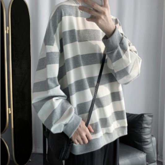 Pull Homme Rayé Polyvalent pour Tous les Jours - LuxeStyle