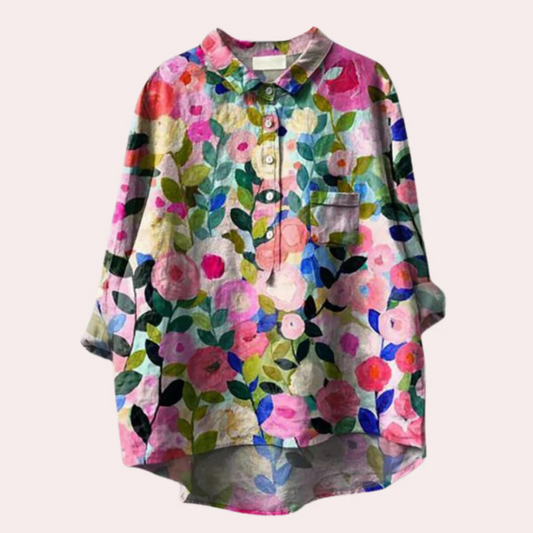 Chemise décontractée Florale Élégante - LuxeStyle