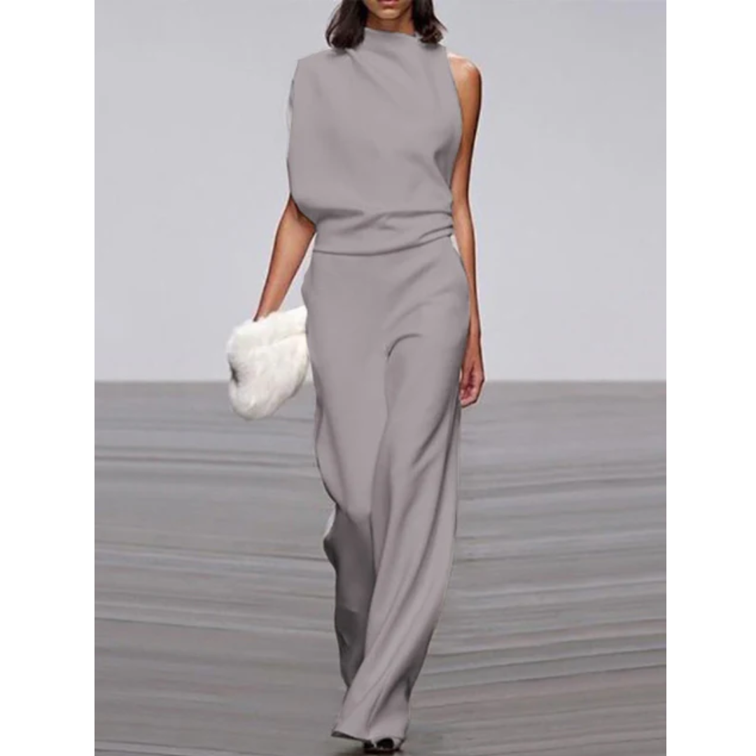 Robe de détente femme col rond sans manches