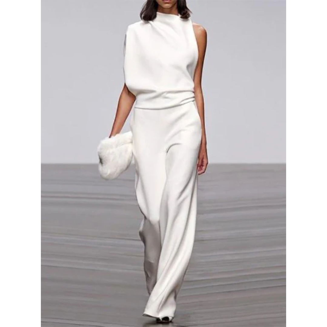 Robe de détente femme col rond sans manches