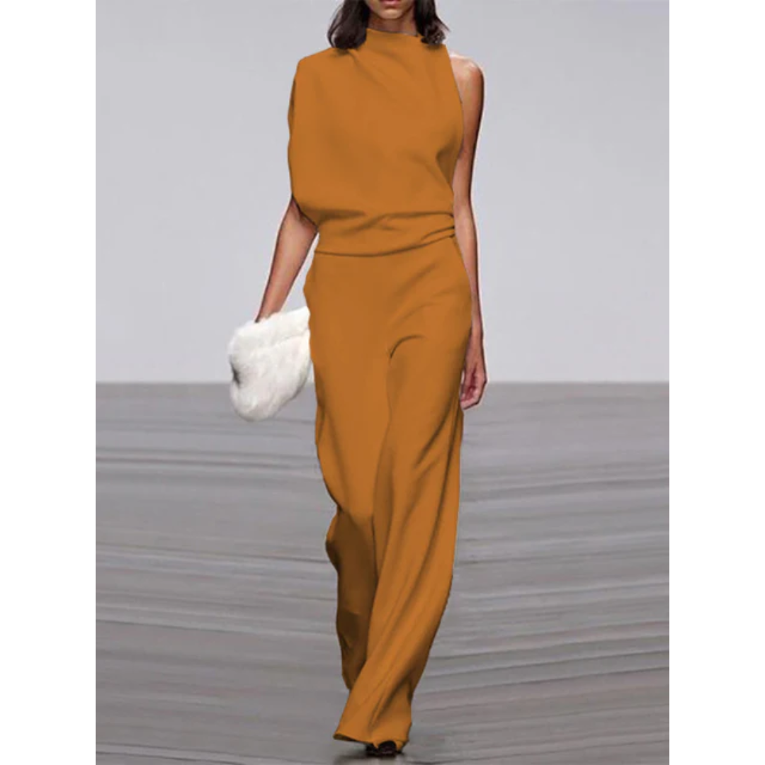 Robe de détente femme col rond sans manches