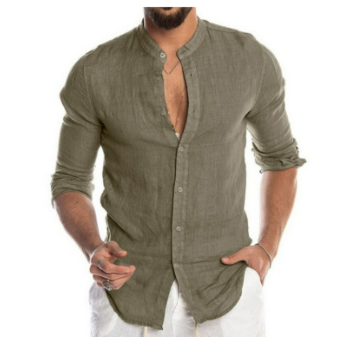 Chemise Homme Coton Manche Longue Classique