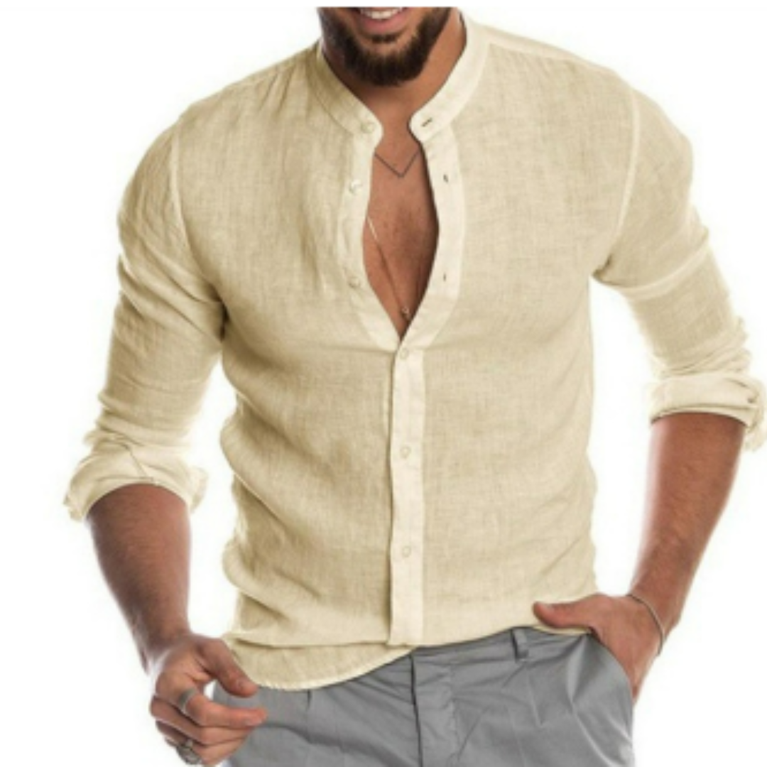 Chemise Homme Coton Manche Longue Classique