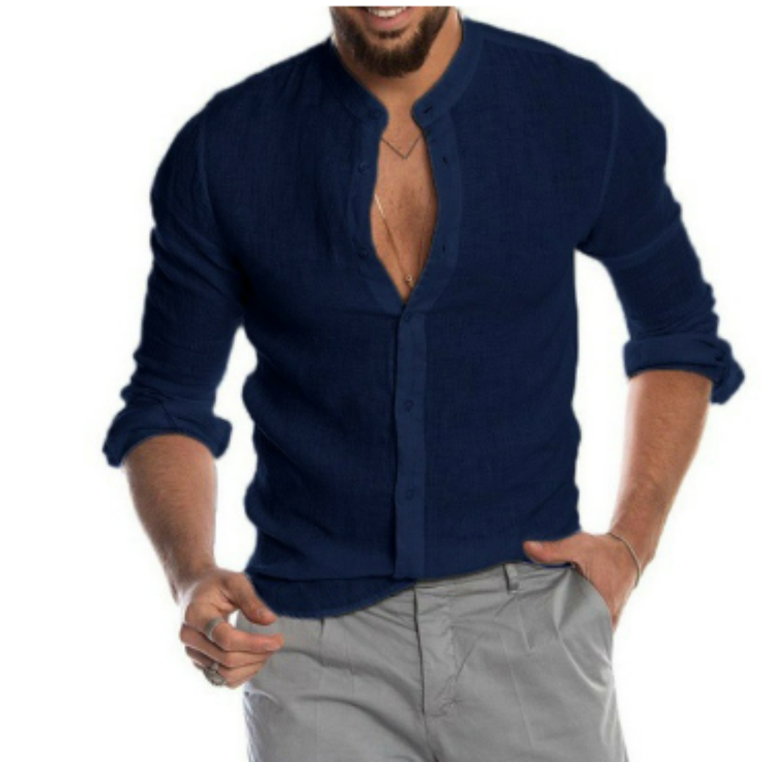 Chemise Homme Coton Manche Longue Classique