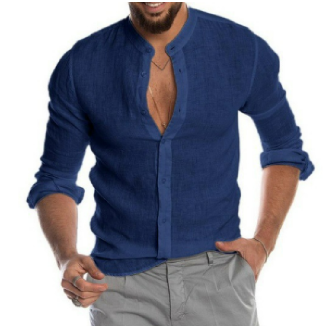 Chemise Homme Coton Manche Longue Classique