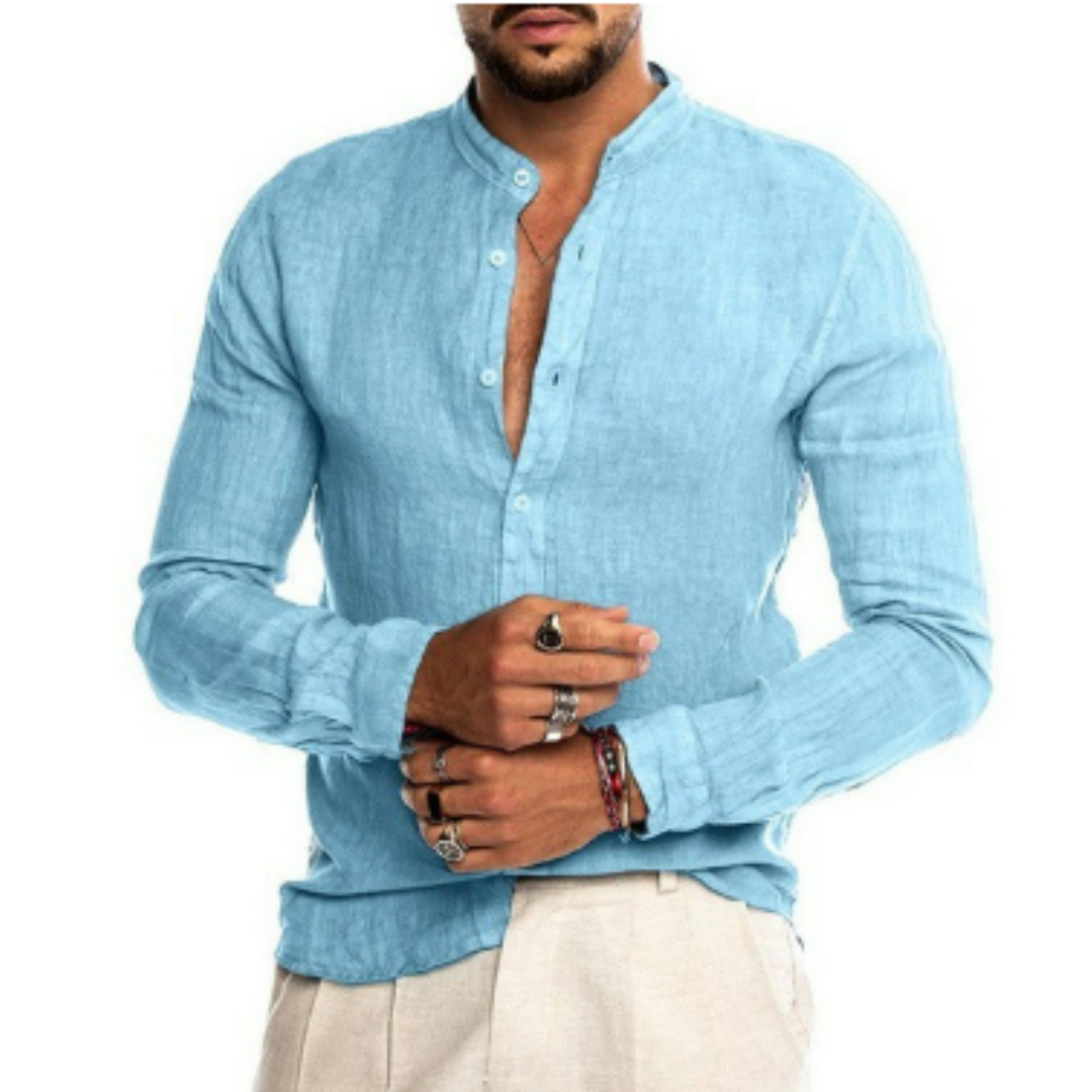 Chemise Homme Coton Manche Longue Classique