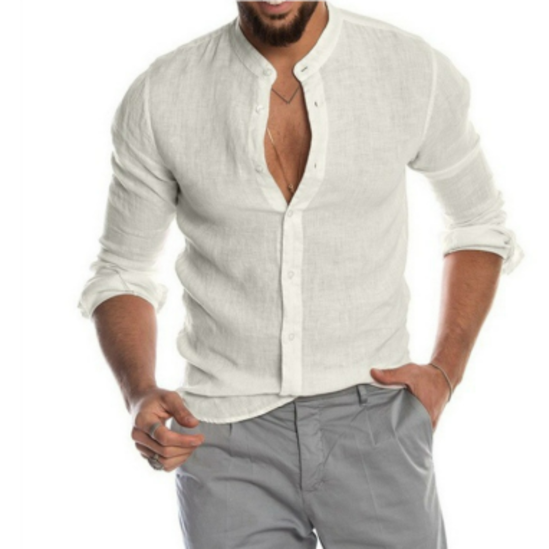 Chemise Homme Coton Manche Longue Classique