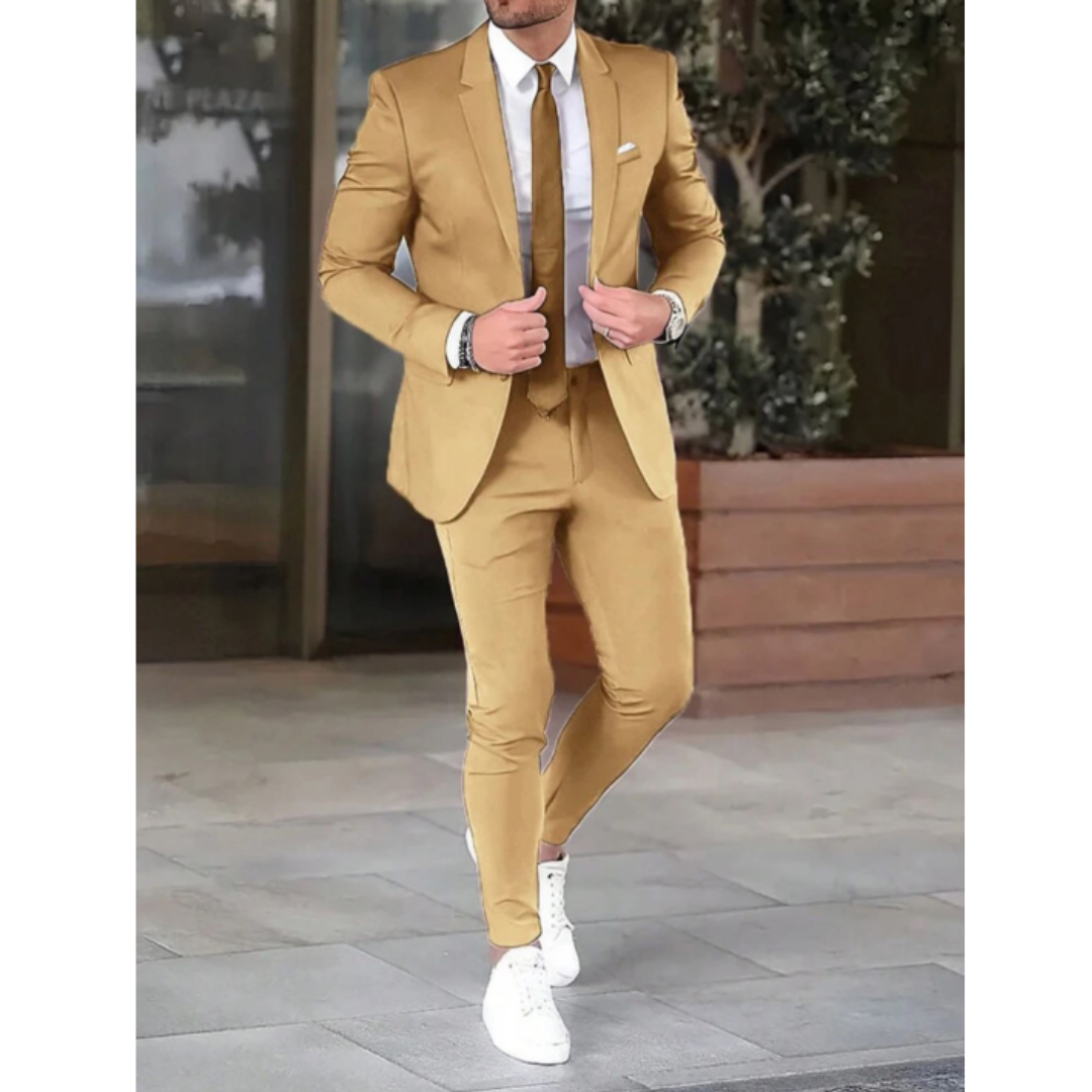 Costume Élégant Mariage Homme | Tenue Cérémonie Chic - luxestyle