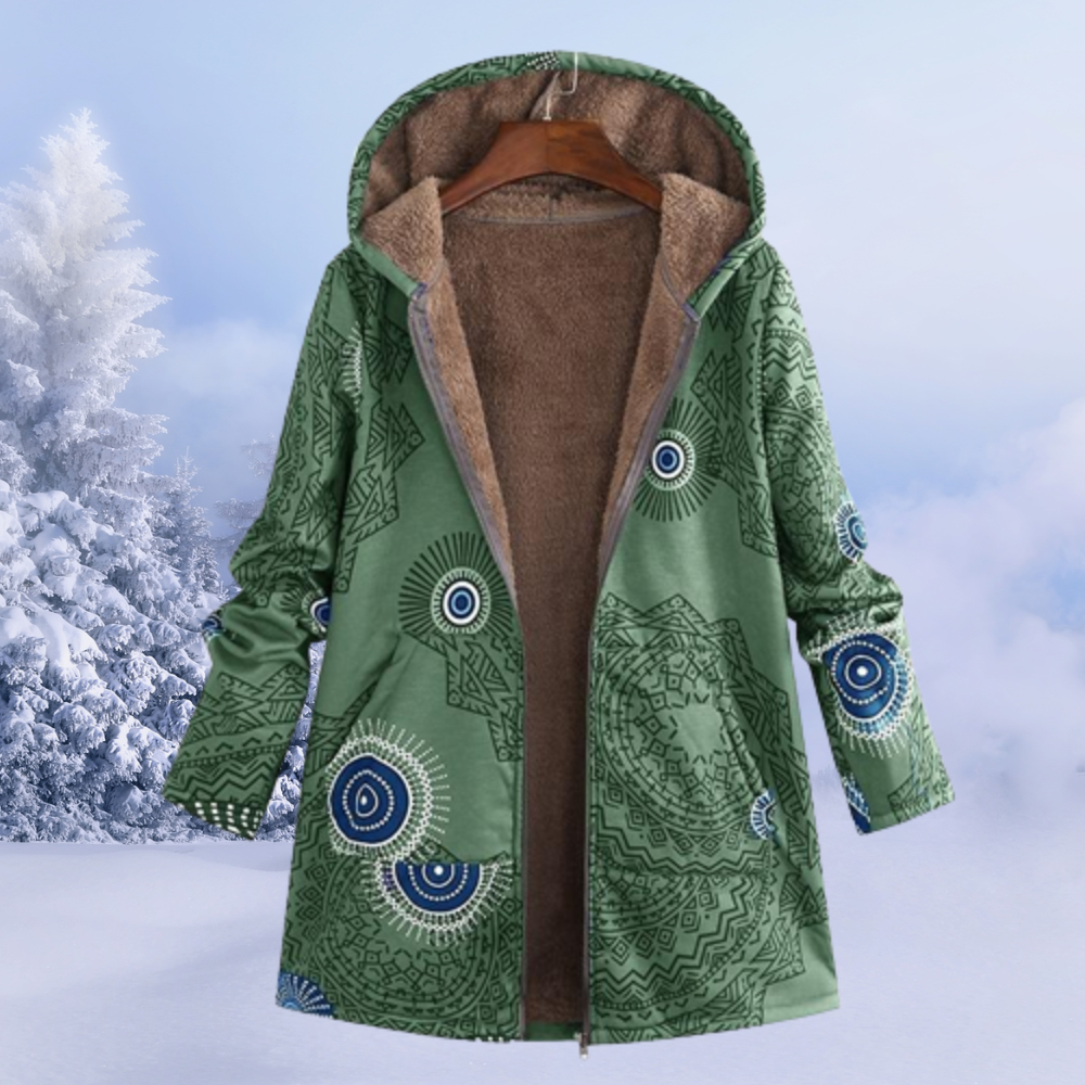 Veste Hiver Féminine Élégante à Capuche Douce et Chaude
