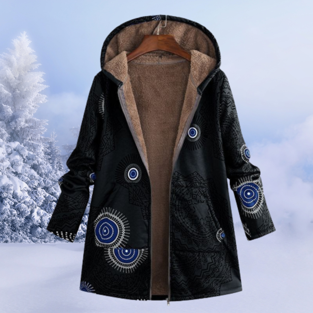 Veste Hiver Féminine Élégante à Capuche Douce et Chaude