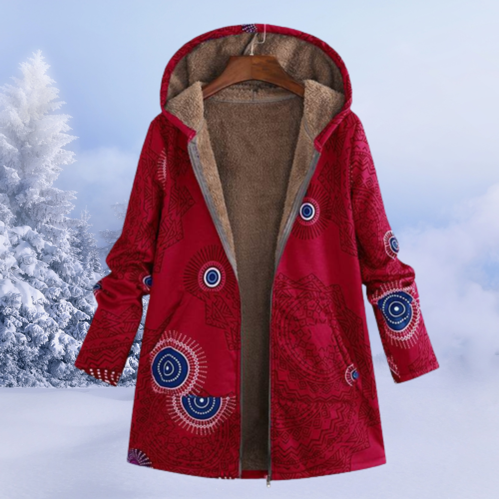 Veste Hiver Féminine Élégante à Capuche Douce et Chaude